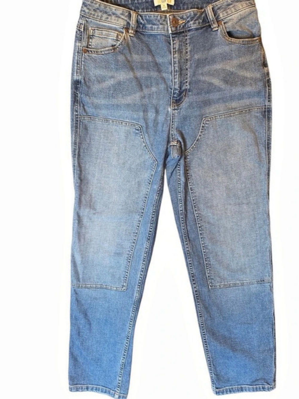 Molly Yeh x Tractor Supply Co. Double Knee Patch Jeans 10 Straight Leg Farmcore